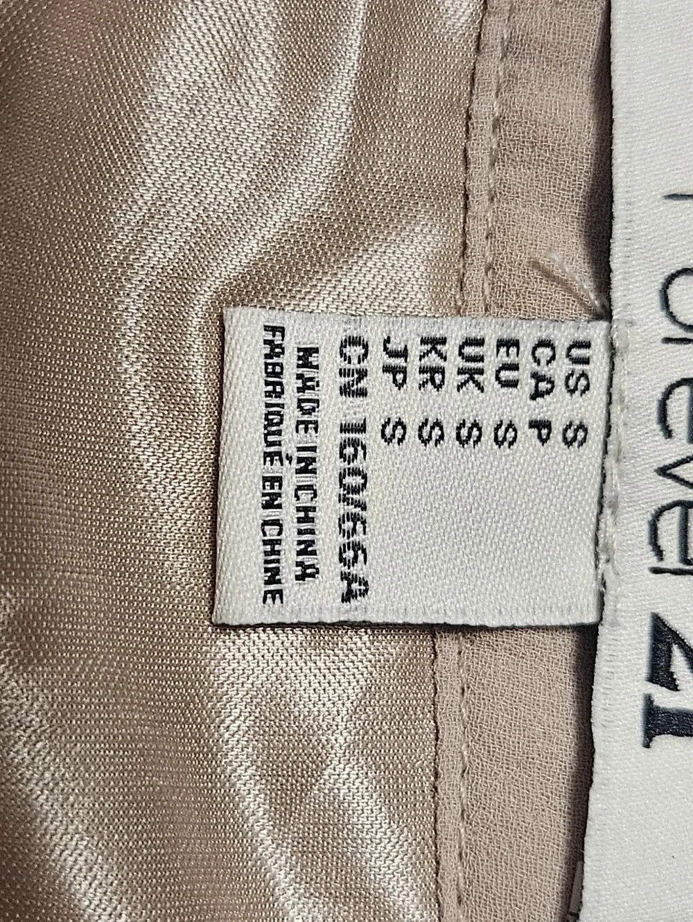 Forever 21 Beige and Navy Two-Tone Pleated Mini Skirt